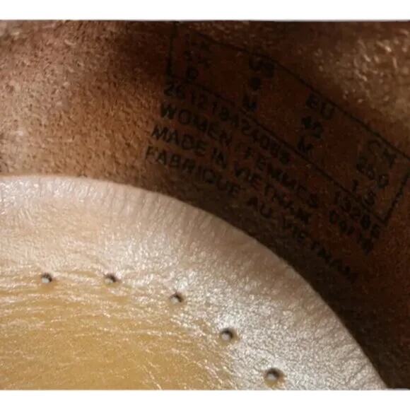 Clarks Shoes Womens 9 Slip On Casual Oxford Leather Comfort Unstructured Artisan - Picture 13 of 15